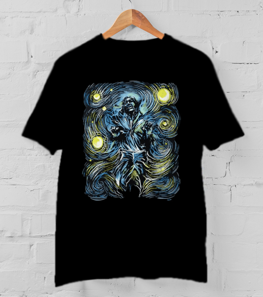 Starry Night Han Solo In Carbonite Van Gogh T-Shirt