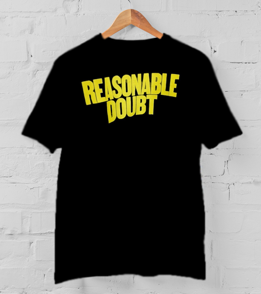 Reasonable Doubt Jay Z Hip Hop Rap Album Classic Bold Yellow T-Shirt