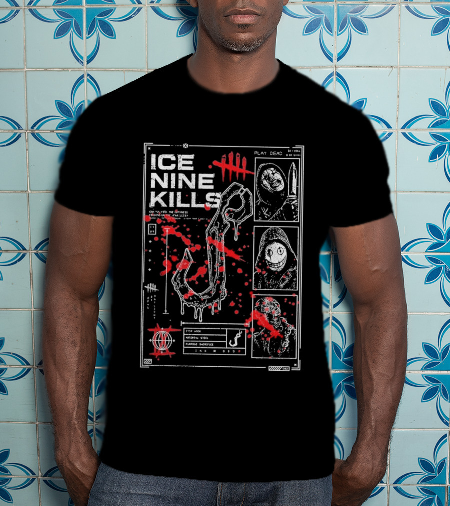 Ice Nine Kills Dead By Daylight Play Dead Killer Profile Horror Collaboration T-Shirt