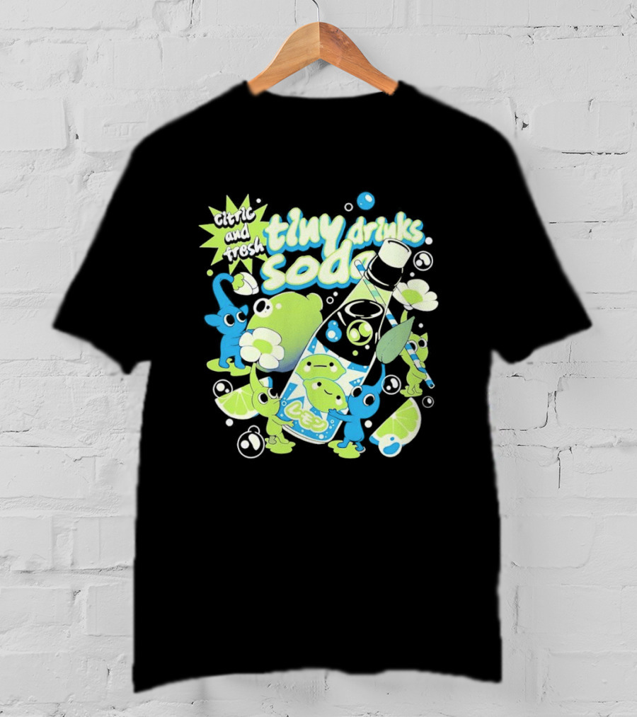 Tiny Drinks Soda Lemon Lime Pikmin Fresh And Juicy T-Shirt
