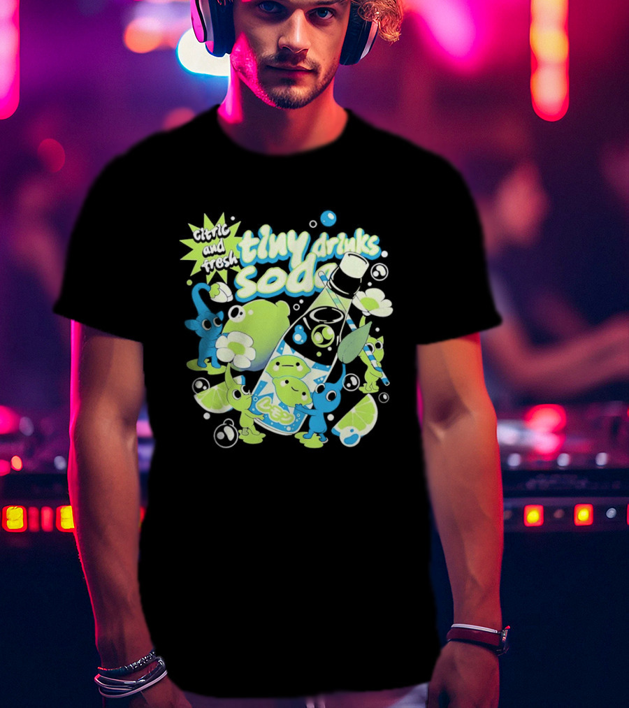 Tiny Drinks Soda Lemon Lime Pikmin Fresh And Juicy T-Shirt