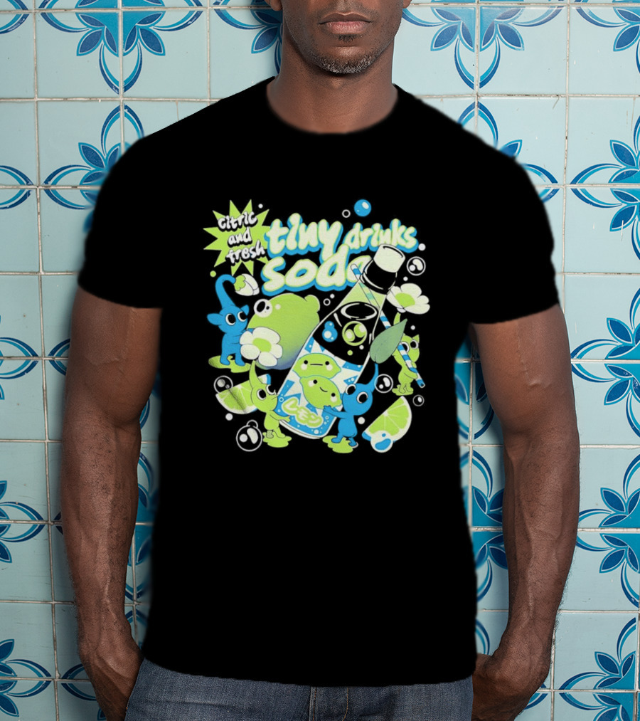 Tiny Drinks Soda Lemon Lime Pikmin Fresh And Juicy T-Shirt