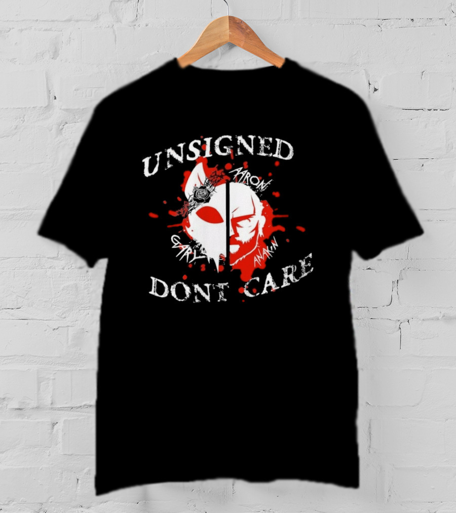 Unsigned Dont Care Aaron Gary Anakin Split Mask T-Shirt