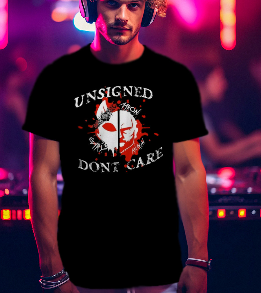 Unsigned Dont Care Aaron Gary Anakin Split Mask T-Shirt