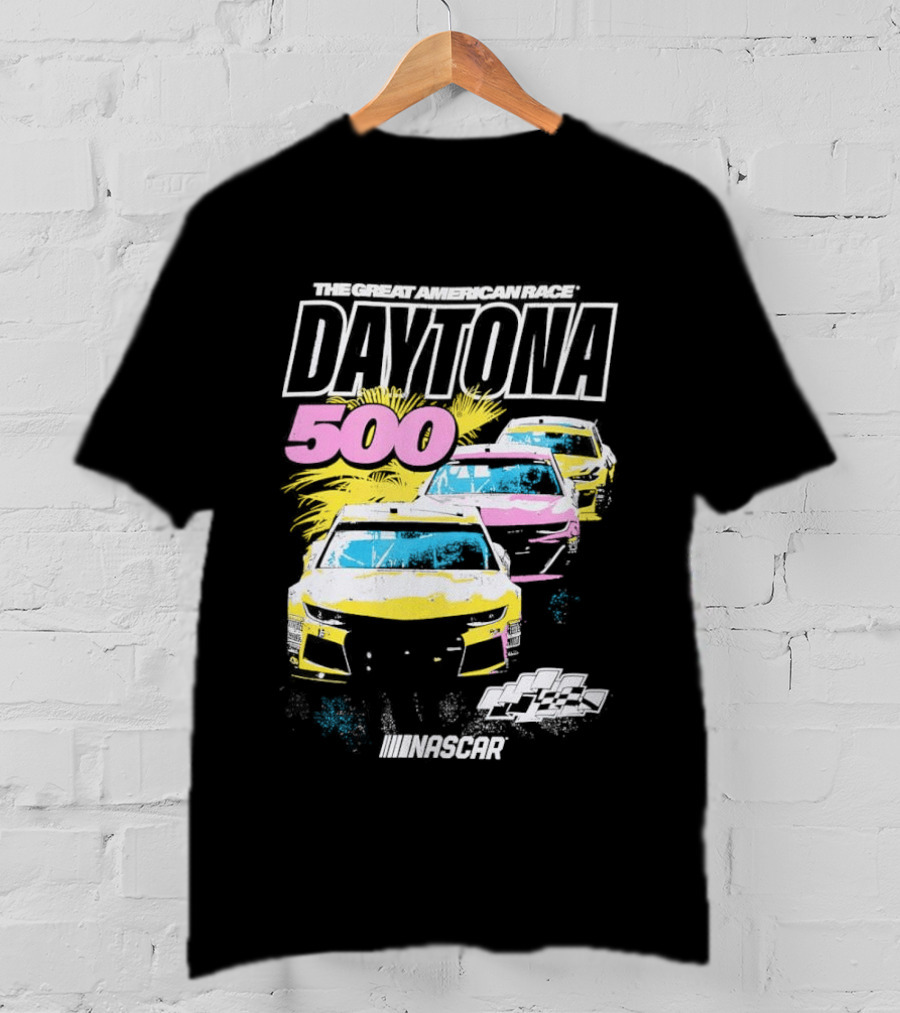 Daytona 500 NASCAR Racing The Great American Race Stock Car Competition T-Shirt