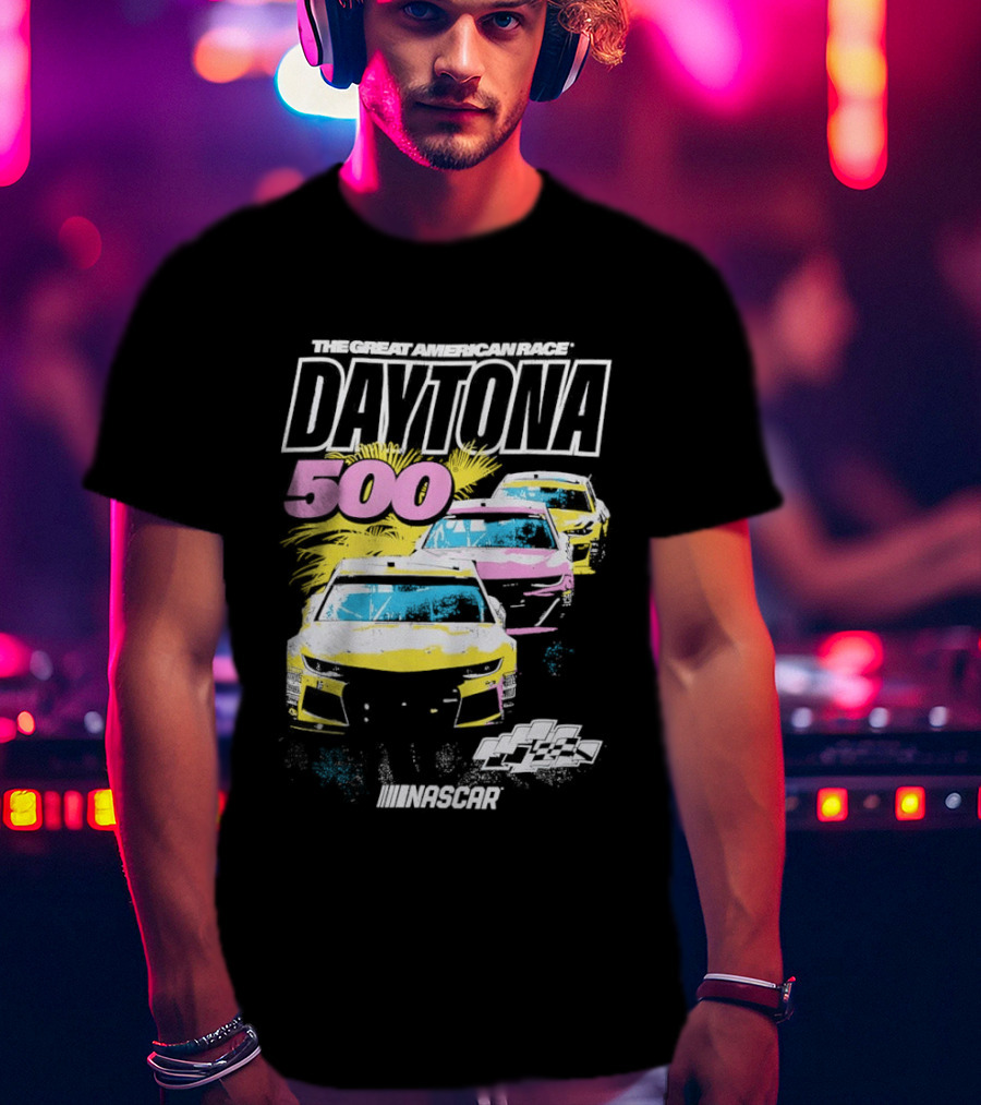 Daytona 500 NASCAR Racing The Great American Race Stock Car Competition T-Shirt