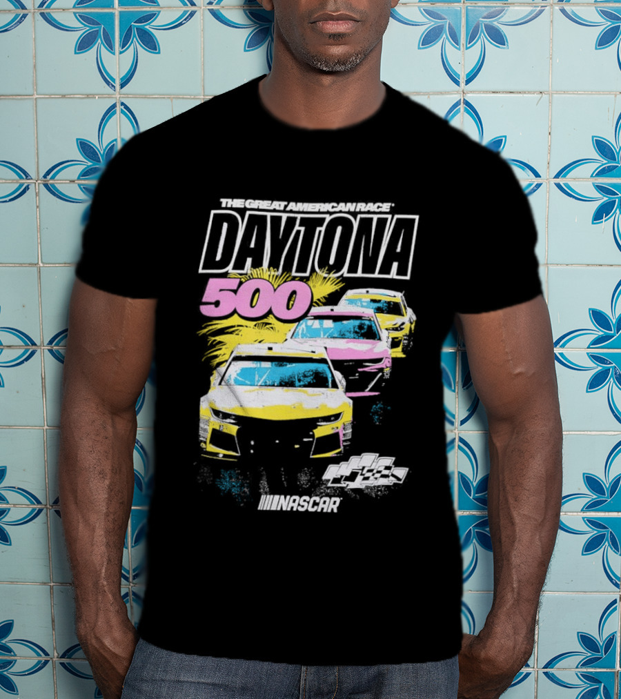 Daytona 500 NASCAR Racing The Great American Race Stock Car Competition T-Shirt