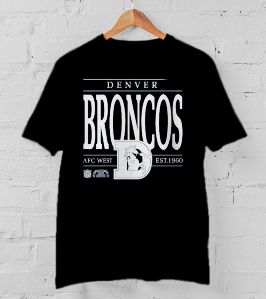 Denver Broncos AFC West Est 1960 NFL Football Retro D T-Shirt