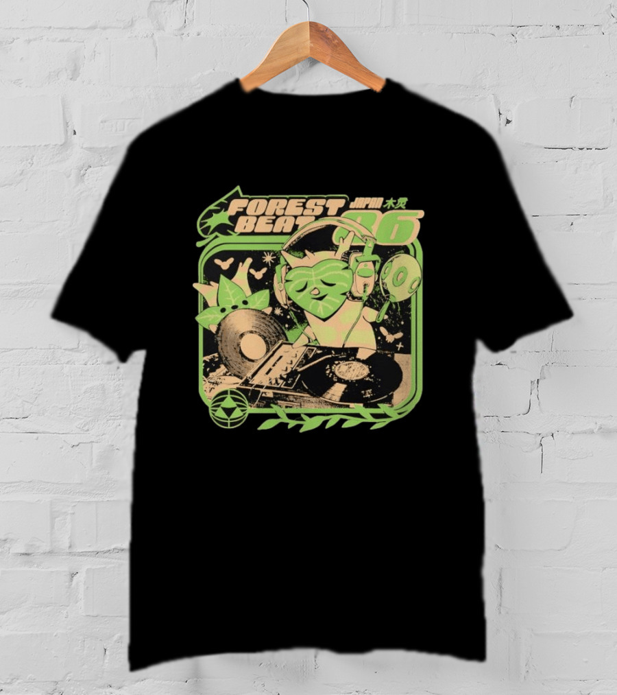 Forest Beat Korok DJ Vinyl Turntable Japan Music 86 T-Shirt