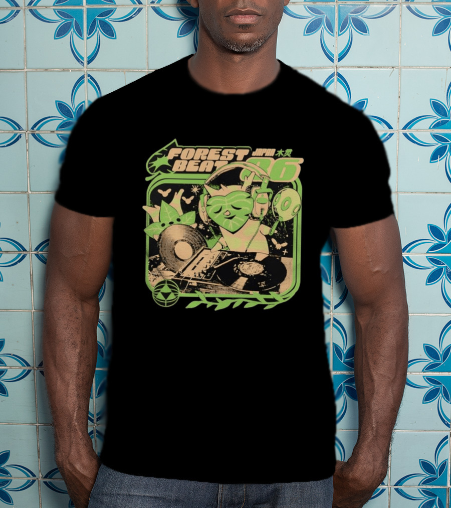 Forest Beat Korok DJ Vinyl Turntable Japan Music 86 T-Shirt
