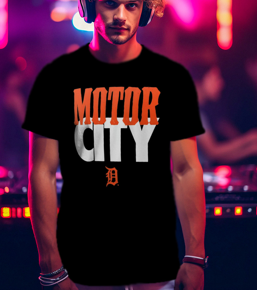 Detroit Tigers Motor City MLB Baseball Team Fan Gear T-Shirt