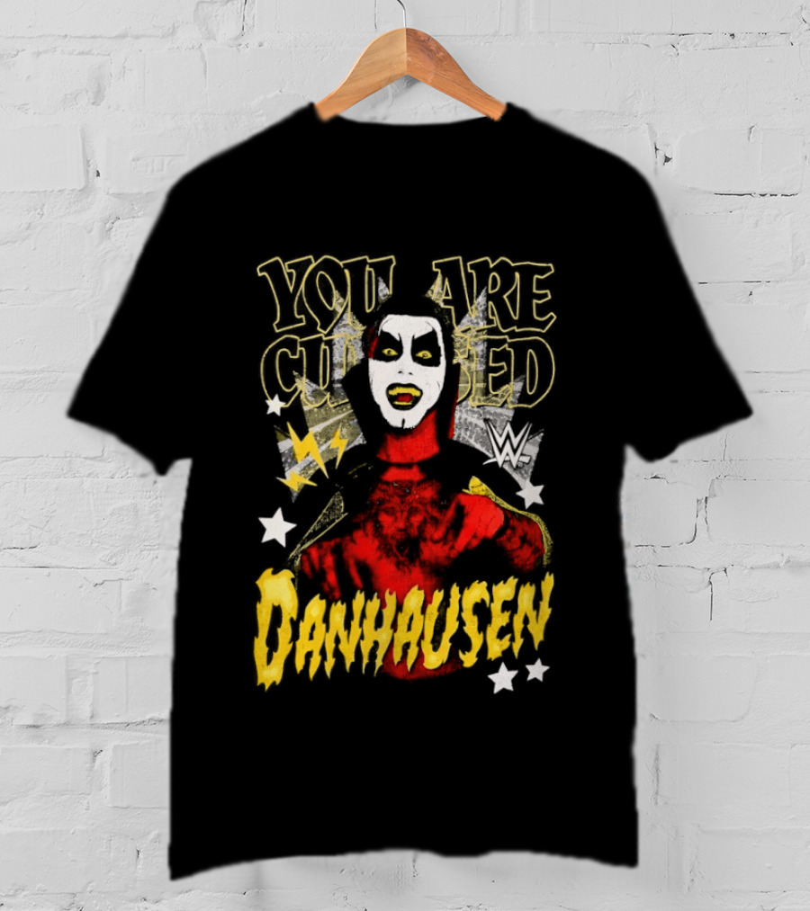 WWE Danhausen You Are Cursed Wrestling Starface T-Shirt