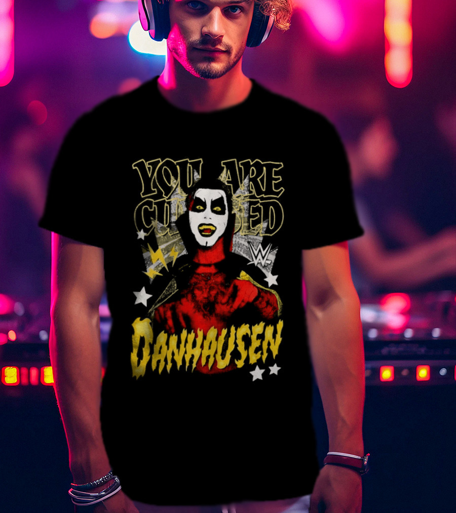 WWE Danhausen You Are Cursed Wrestling Starface T-Shirt