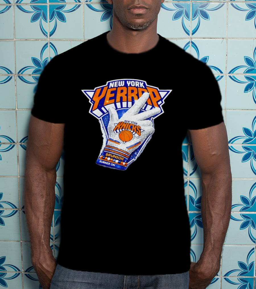 New York Yerrrp Jalen Brunson Knicks Burner On T-Shirt