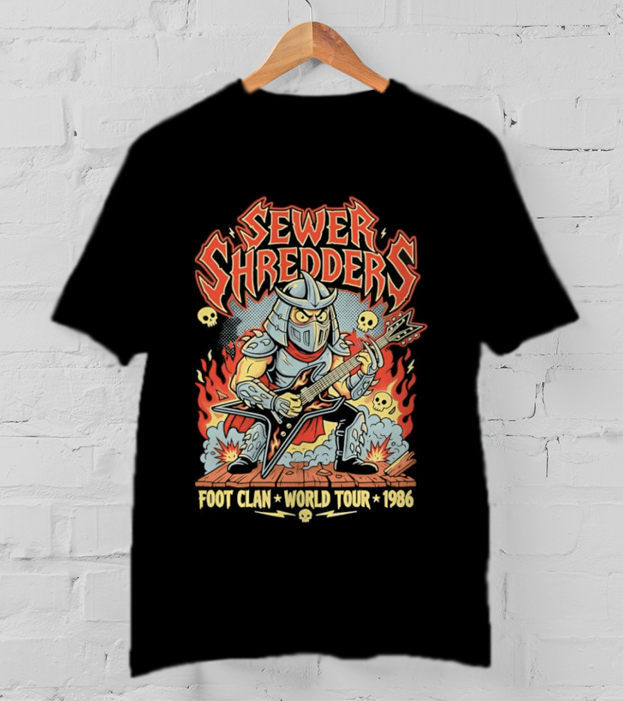 Sewer Shredders Foot Clan World Tour 1986 T-Shirt