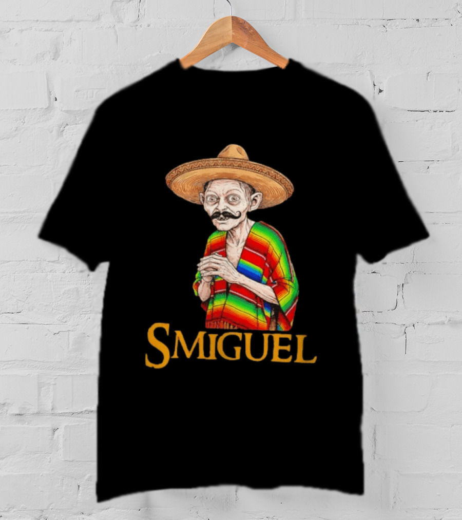 Smiguel Mexican Poncho Sombrero T-Shirt