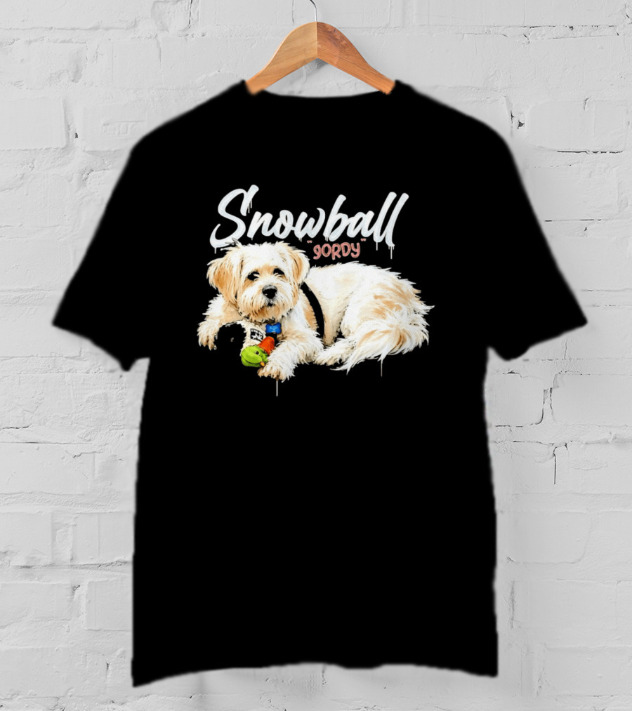 Snowball Gordy Dog With Playful Plush Toy T-Shirt