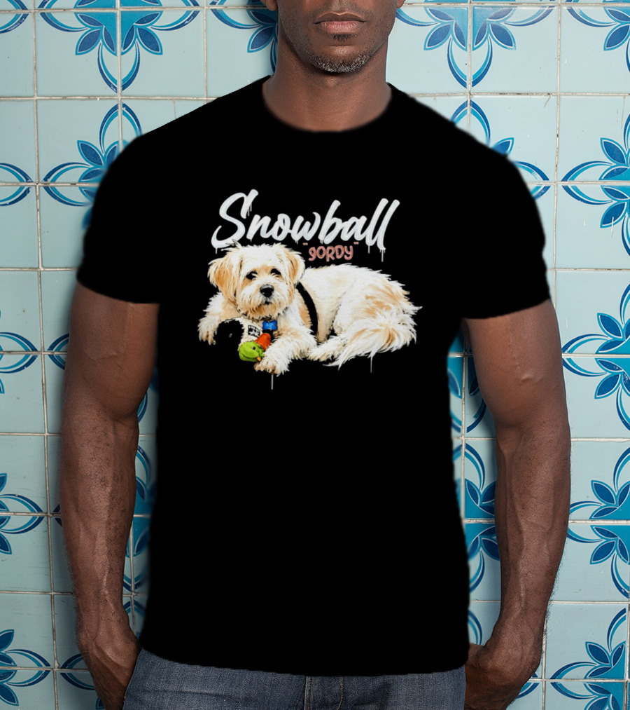 Snowball Gordy Dog With Playful Plush Toy T-Shirt