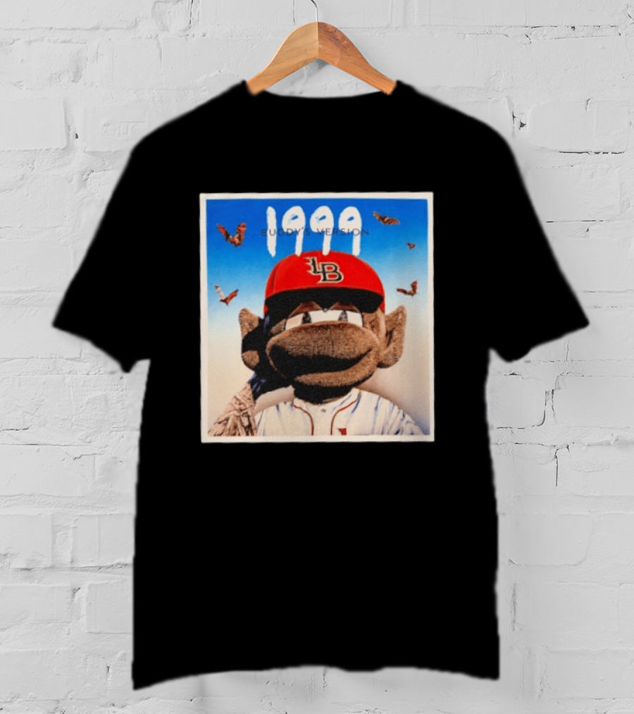 1999 Buddy's Version LB Red Cap Baseball T-Shirt