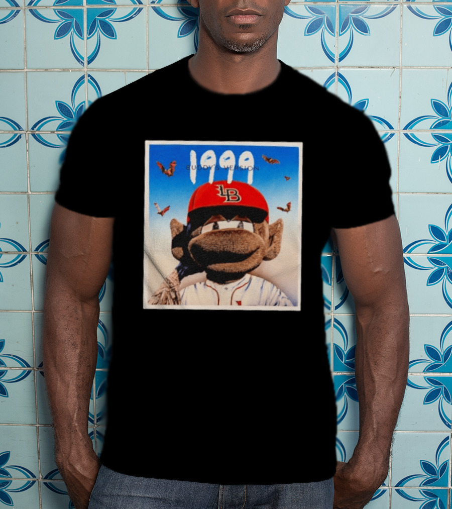 1999 Buddy's Version LB Red Cap Baseball T-Shirt