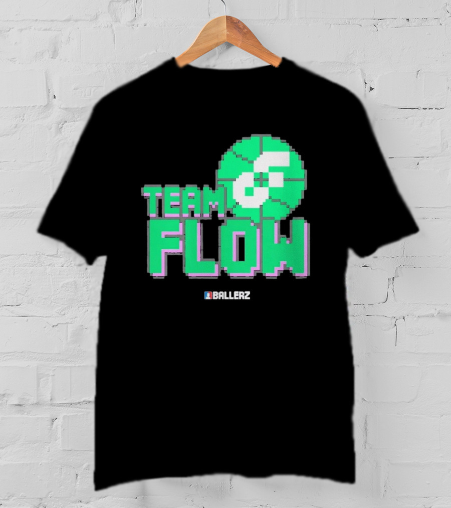 Team Flow Ballerz Pixel Basketball T-Shirt