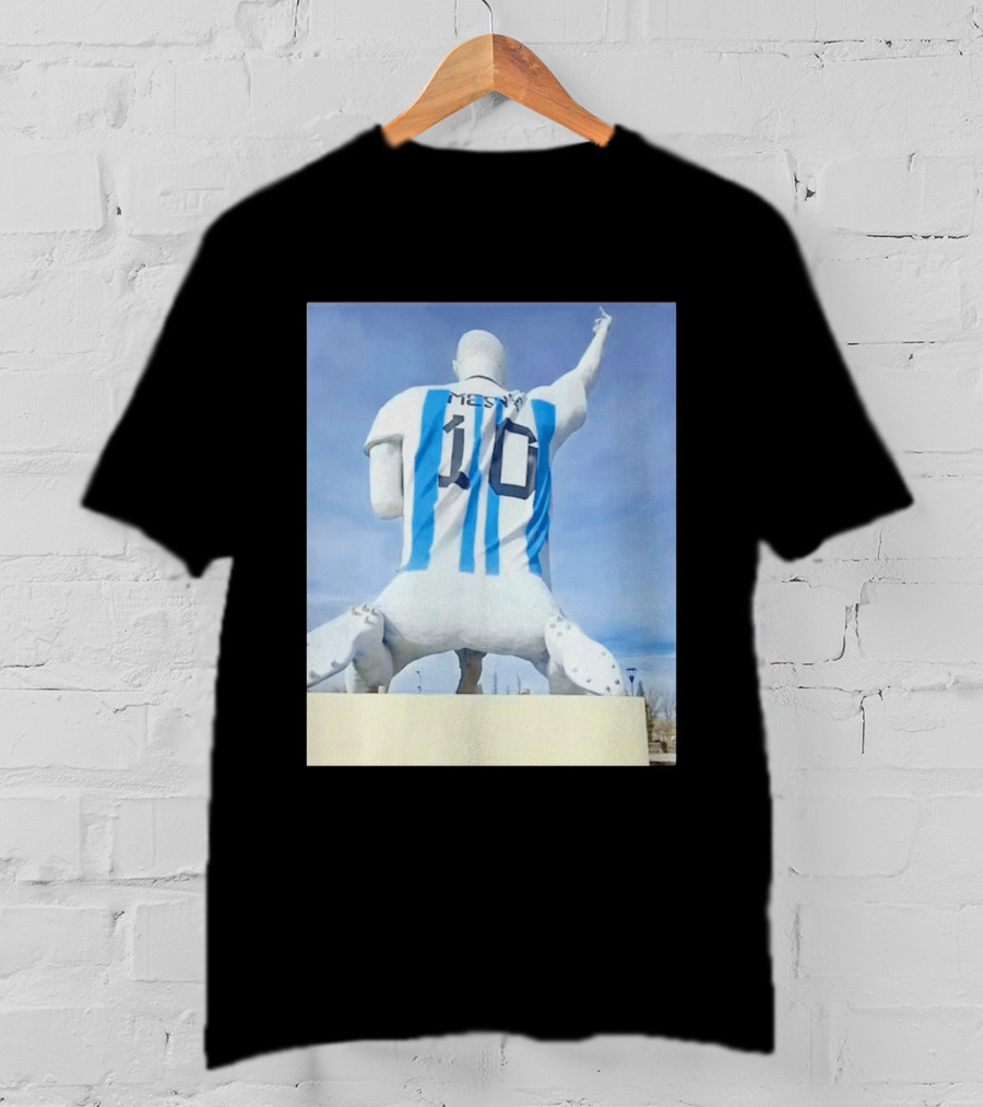 Lionel Messi 10 Argentina Jersey Statue Meme T-Shirt