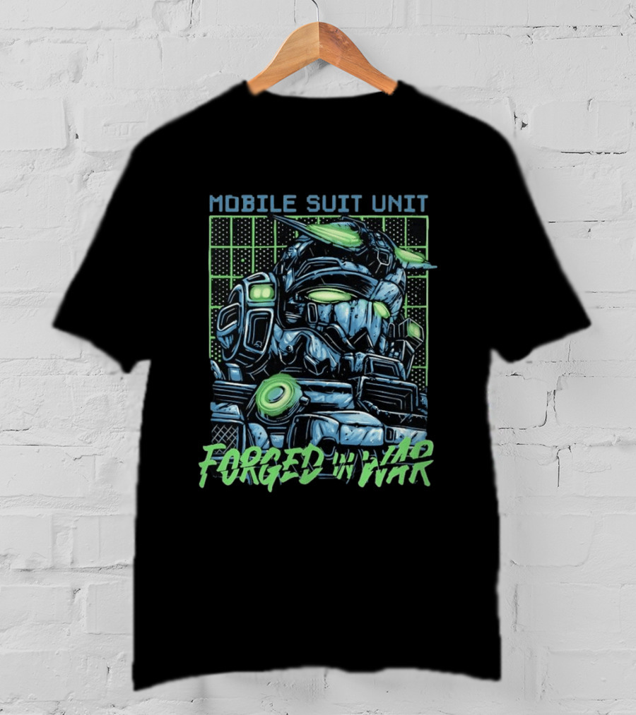 Mobile Suit Unit Forged In War Mecha Robot T-Shirt