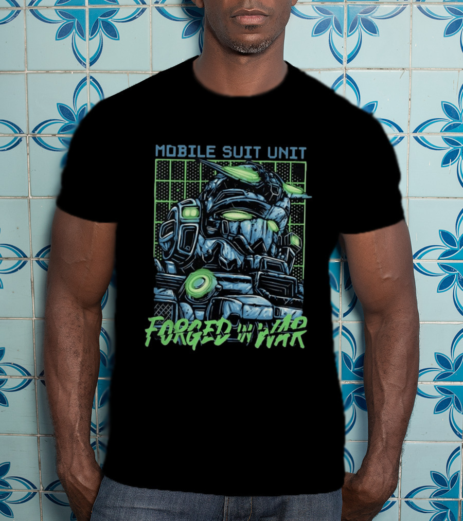 Mobile Suit Unit Forged In War Mecha Robot T-Shirt