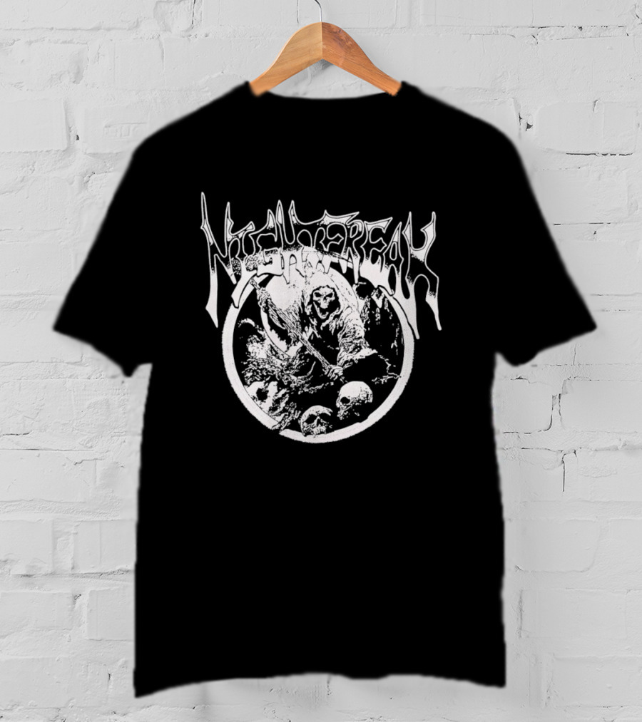 Night Freak Grim Reaper Skull Circle T-Shirt