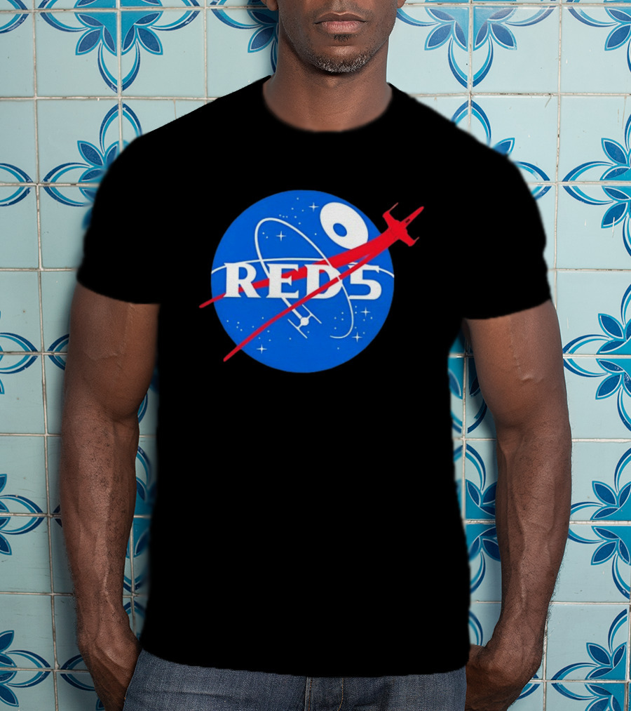 Red 5 NASA Space X Wing Mashup Astronaut Star T-Shirt