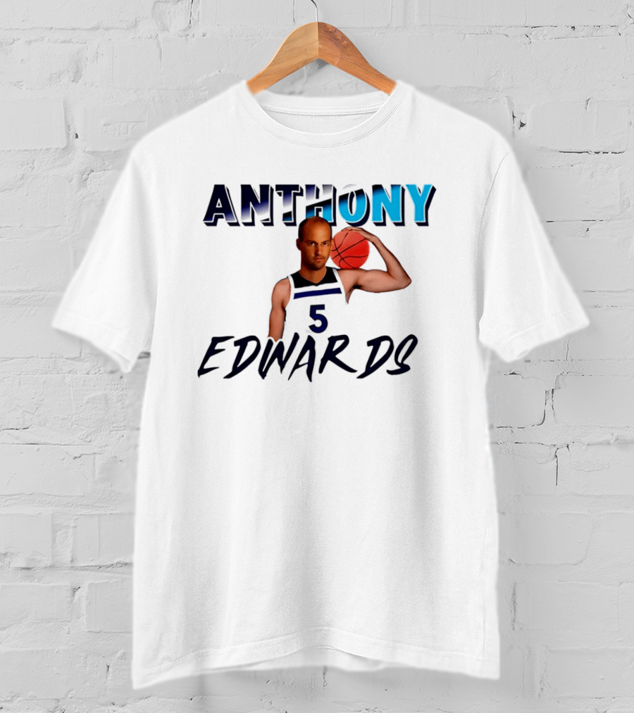Anthony Edwards 5 Minnesota Timberwolves Basketball T-Shirt
