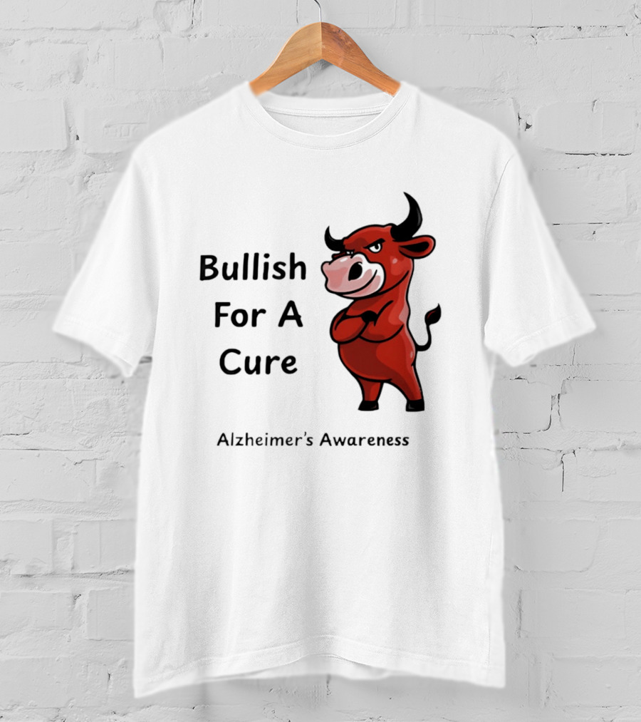 Bullish For A Cure Alzheimer's Awareness Red Bull T-Shirt