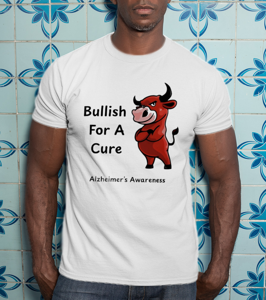 Bullish For A Cure Alzheimer's Awareness Red Bull T-Shirt