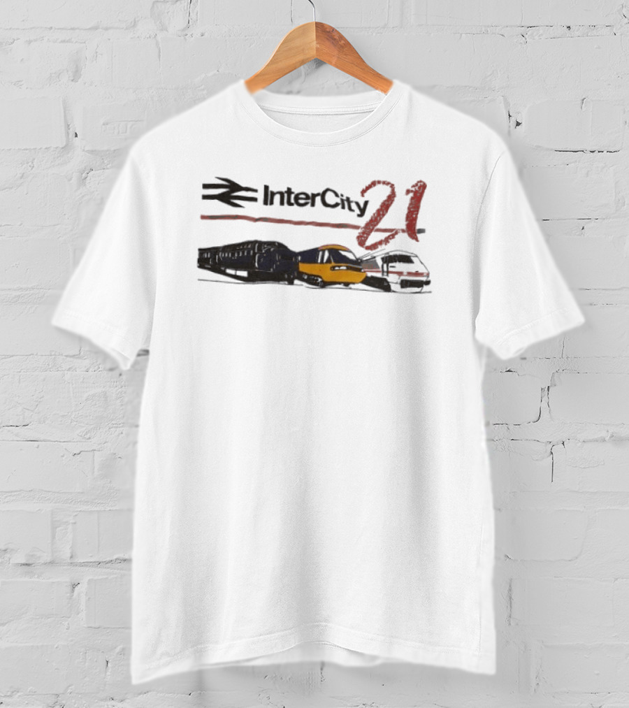 InterCity 21 Train Transportation Theme With Trains T-Shirt