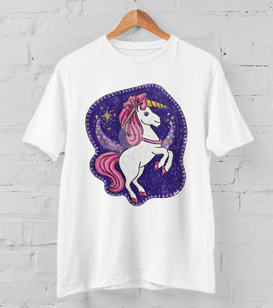 Lizzie Unicorn Dreams Come True Disney Starry Night T-Shirt