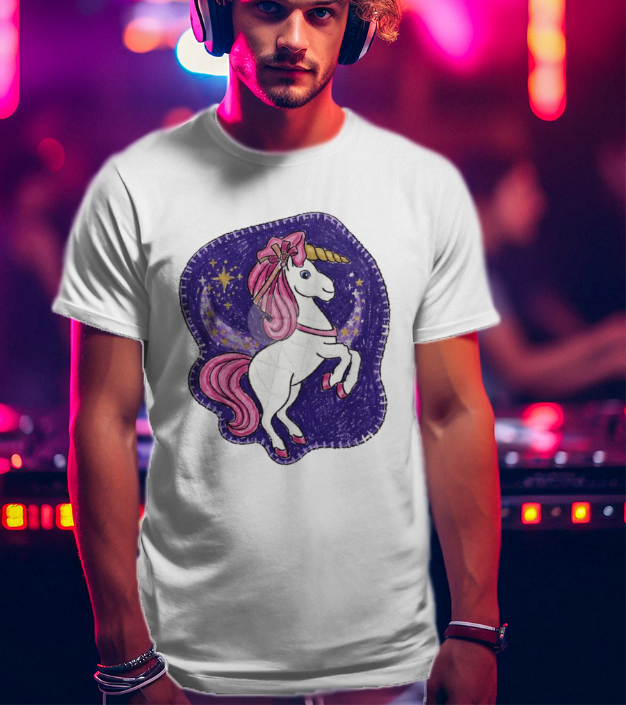 Lizzie Unicorn Dreams Come True Disney Starry Night T-Shirt