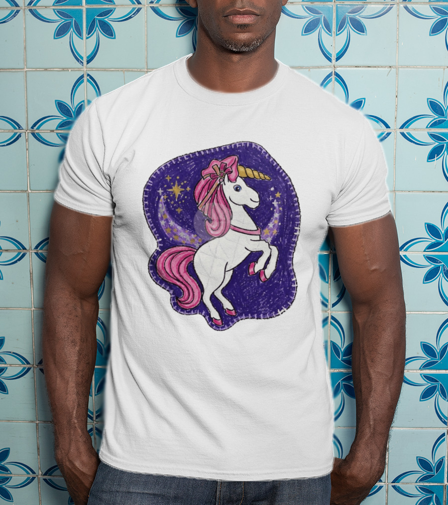 Lizzie Unicorn Dreams Come True Disney Starry Night T-Shirt