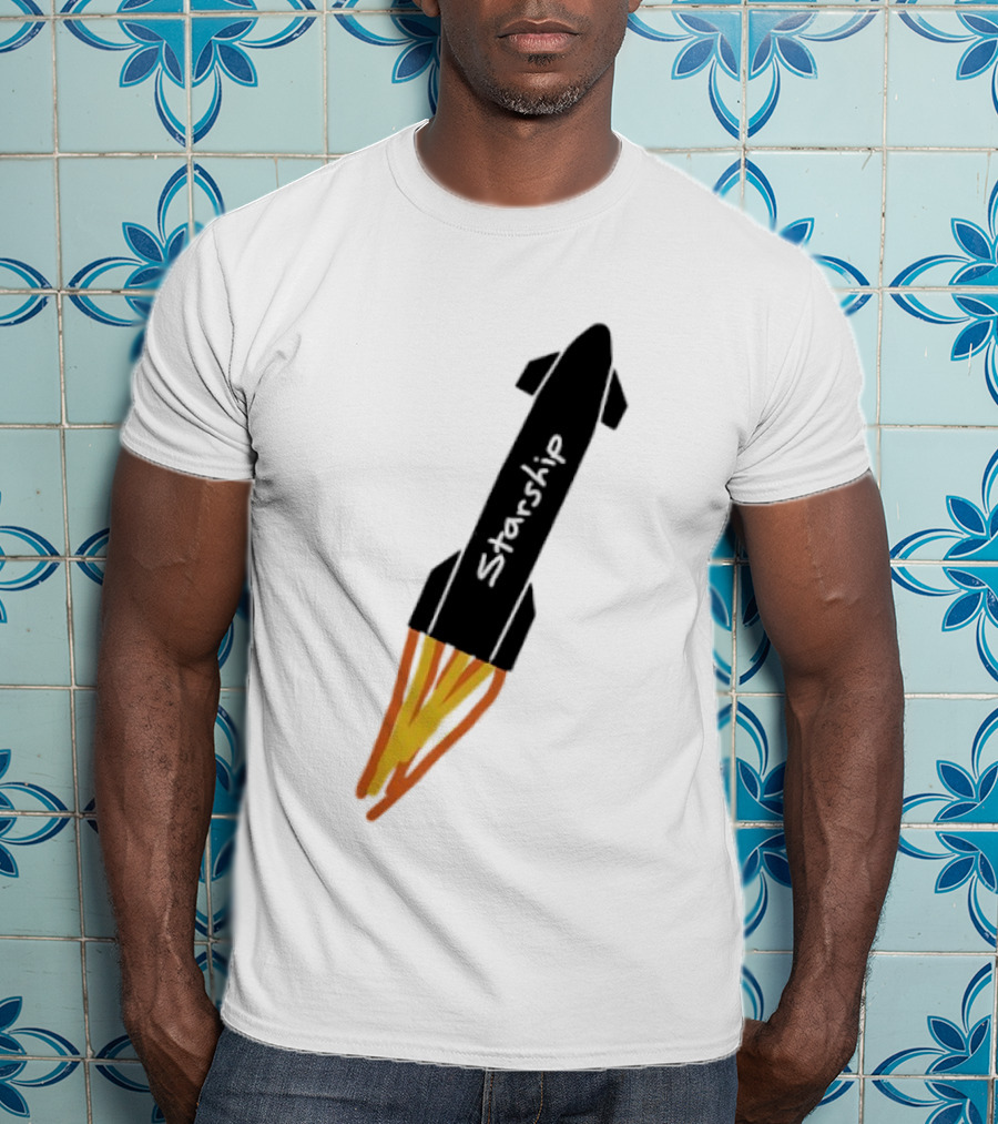 Starship Rocket SpaceX Space Exploration T-Shirt