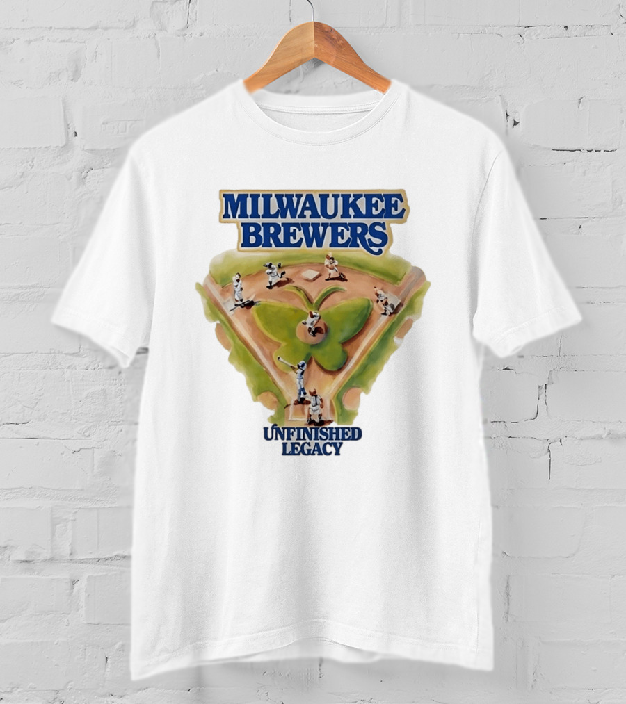 Milwaukee Brewers Unfinished Legacy Baseball Field T-Shirt