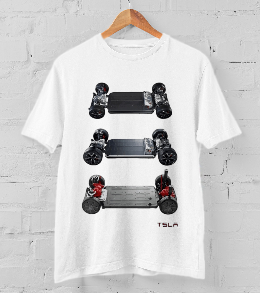 Tesla Foundation Chassis Electric Vehicle E S L A T-Shirt