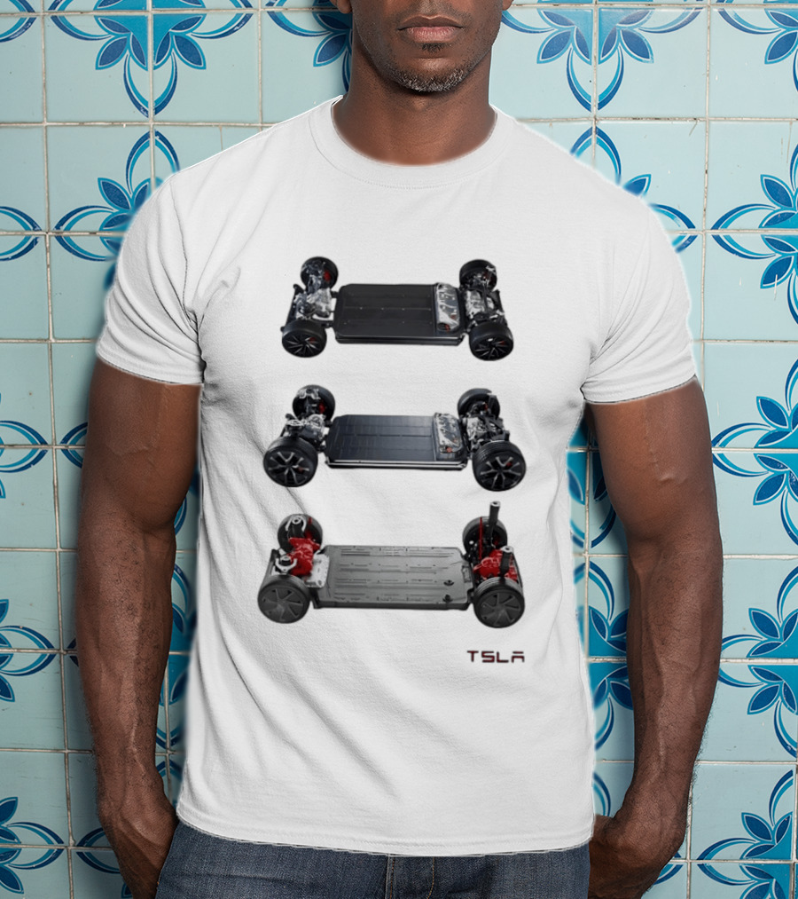 Tesla Foundation Chassis Electric Vehicle E S L A T-Shirt