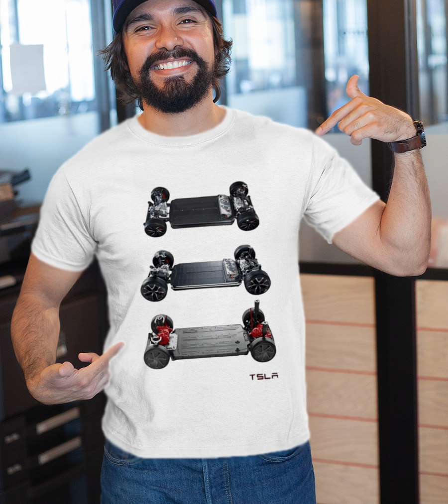 Tesla Foundation Chassis Electric Vehicle E S L A T-Shirt