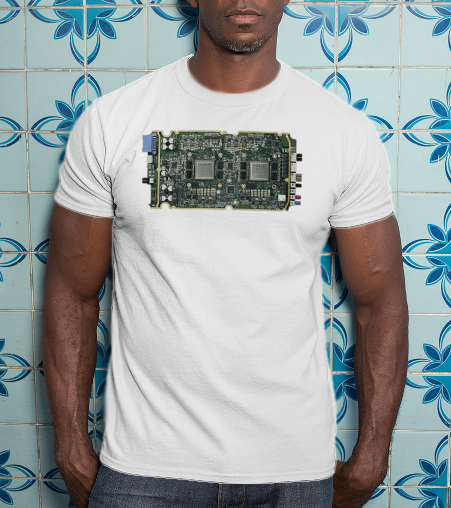 Tesla HW3 Brain Circuit Board Hardware 3 Neural Processing Chip T-Shirt