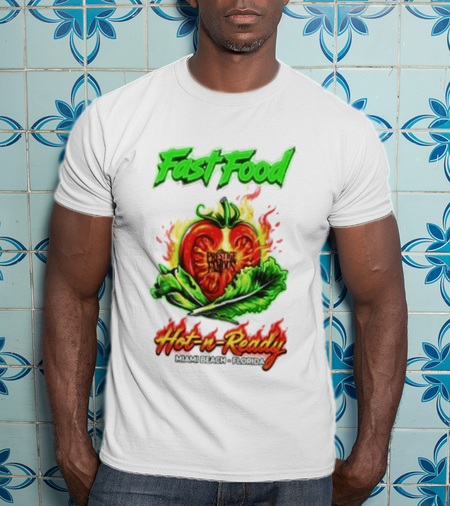 Fast Food Prestige Famous Hot N Ready Miami Beach Florida T-Shirt