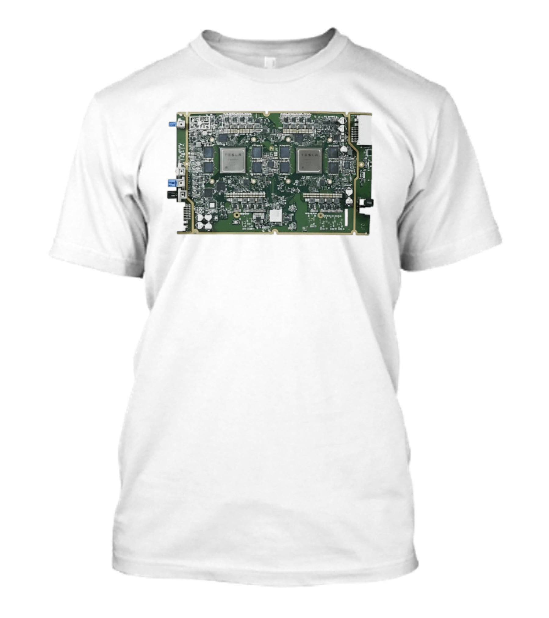 Tesla HW4 Brain Circuit Board Computer Chip Technology T-Shirt