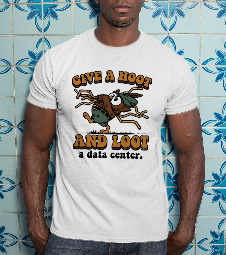 Give A Hoot And Loot A Data Center Owl With Circuit Board Wings T-Shirt