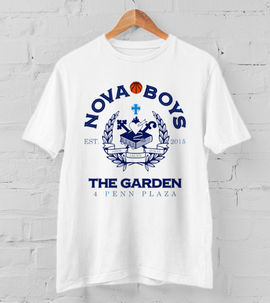 Nova Boys Collegiate Basketball The Garden 4 Penn Plaza Est 2016 T-Shirt
