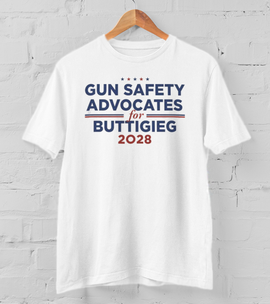 Gun Safety Advocates For Buttigieg 2028 T-Shirt