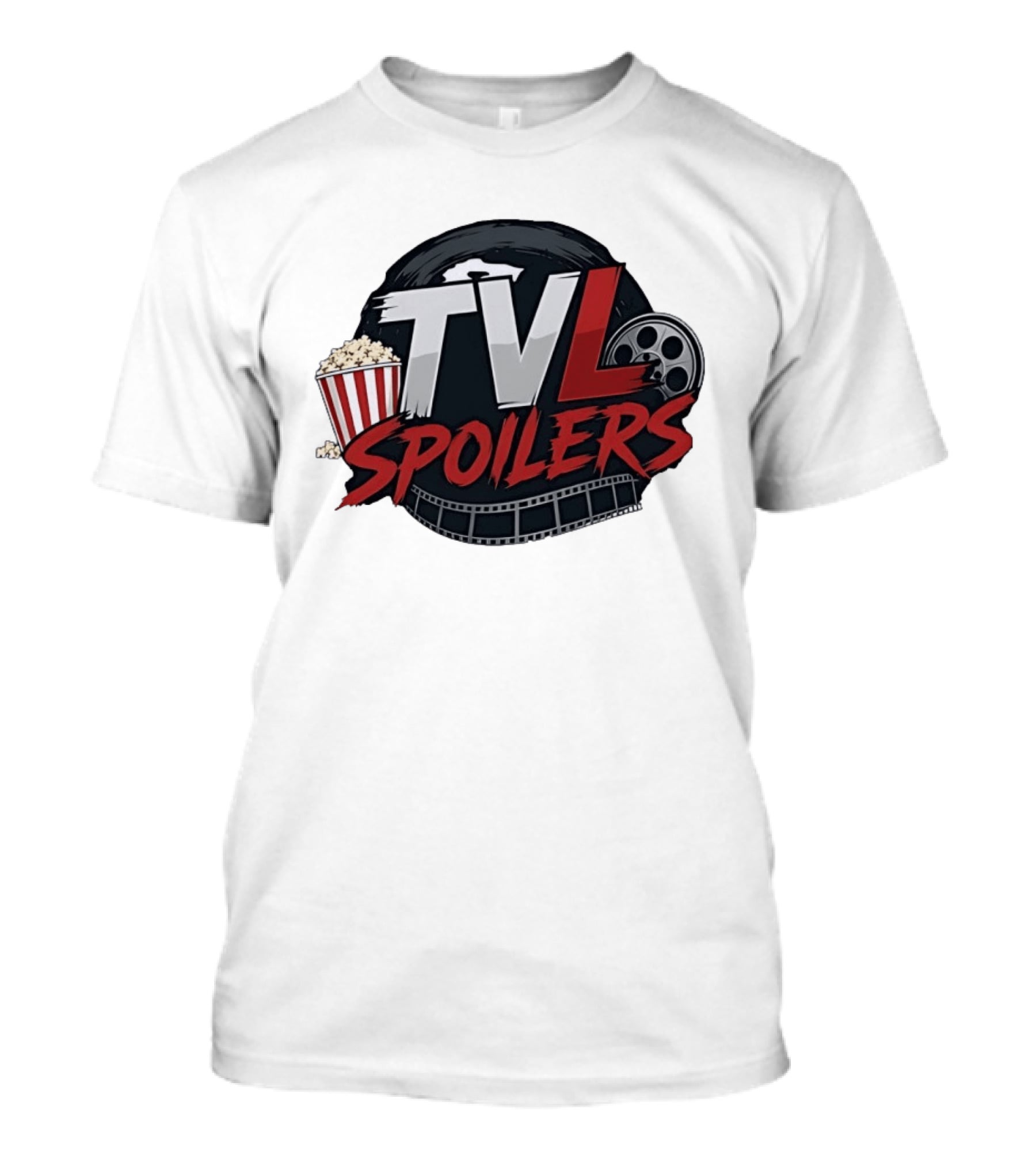 TVL Spoilers Cinema Movie Lover Popcorn Film Reel T-Shirt