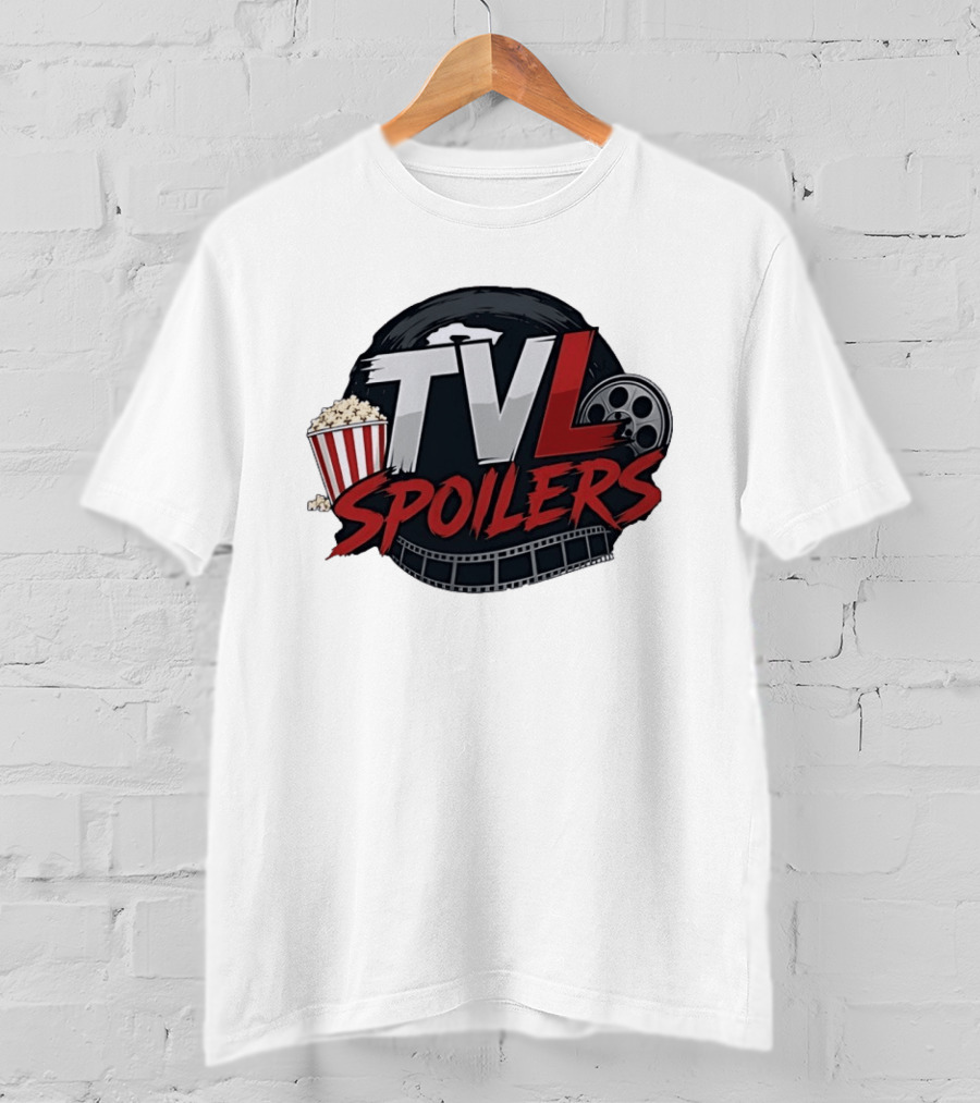 TVL Spoilers Cinema Movie Lover Popcorn Film Reel T-Shirt